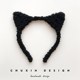 Korean hair jewelry cute cat hair hoop fluff sweet cat ears hair accessories wash face mask beam hair
