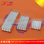 Có thể xử lý tản nhiệt 30*15*40/67/100/150/250mm Bộ khuếch đại công suất ống làm mát dải ĐÈN LED tản nhiệt