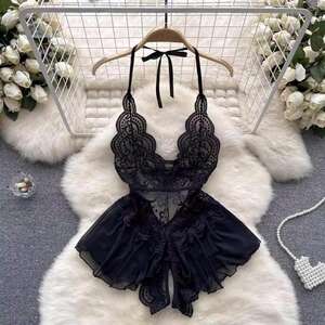 
Sexy bed large-scale emotional and interesting underwear plus size fat mm abstinence style seductive clothes pajamas uniform suit