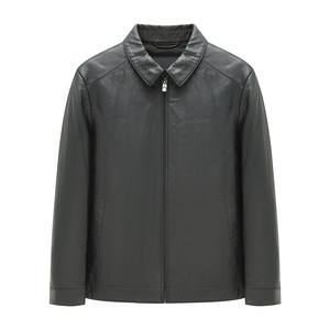 
H1265 autumn and winter men's leather down sheepskin zipper business casual jacket leather jacket fashionable city