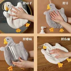 Big goose hanging absorbent towel children's adult hand towel bathroom kitchen lint-free quick-drying handkerchief practical