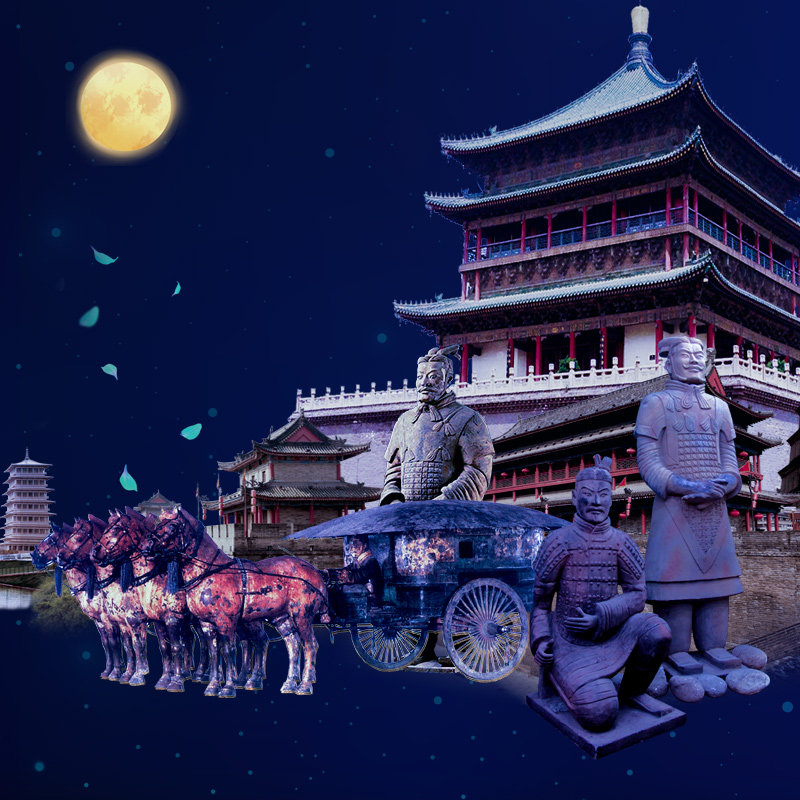 【高铁往返】西安旅游6天5晚跟团游六日游壶口华山兵马俑壶口延安