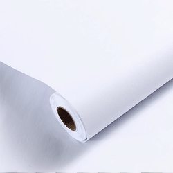 White Wallpaper Self-Adhesive Waterproof Bedroom Furniture Renovation Cabinet Stickers Background Wall Stickers Student Dormitory Wallpaper