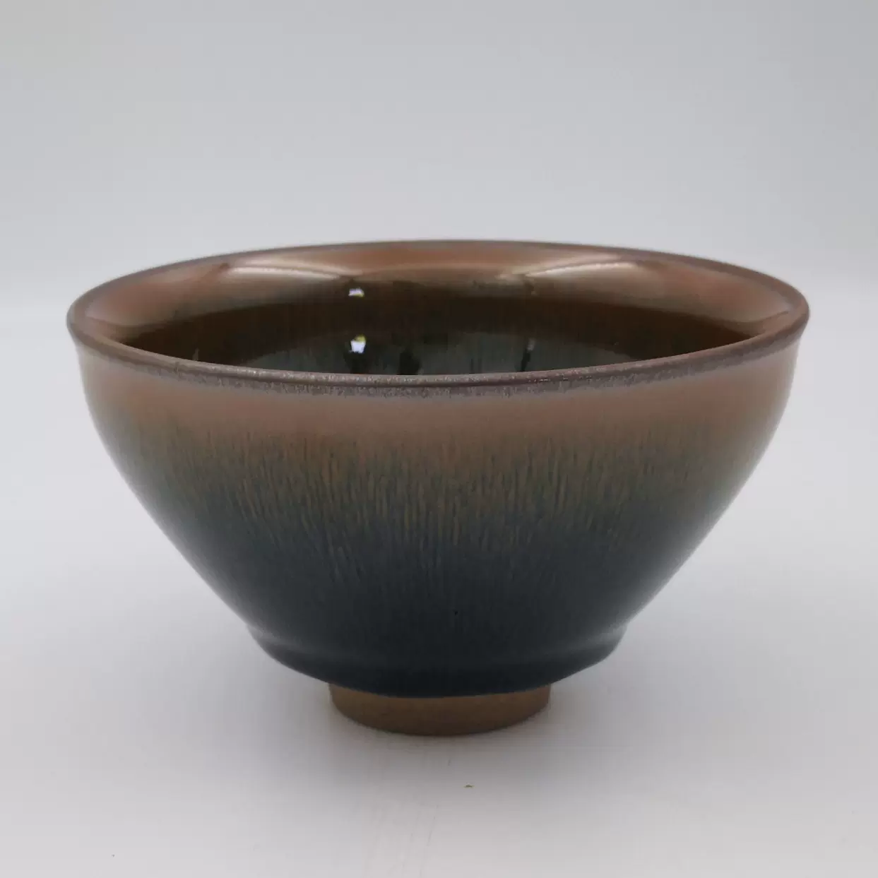 宋代點茶烏金釉建盞兔毫釉12.5點茶器大碗鐵胎