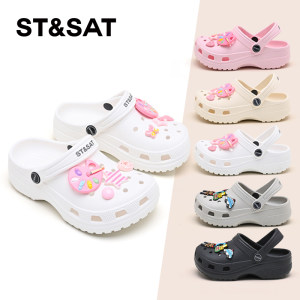 
Saturday children's shoes, clogs, girls' summer outer wear, soft-soled, comfortable, breathable, versatile sandals and slippers, lightweight beach shoes