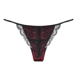 Yunyun Four Seasons High -end Sexy T -pants Female Silk Tra Tree Seed the underwear low waist breathable trousers really silk
