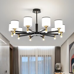Living Room Chandelier 2026 New Model Chinese Modern Simple Elegant Light Luxury Bedroom Dining Room Guangdong Zhongshan Iron Art Lighting Fixtures