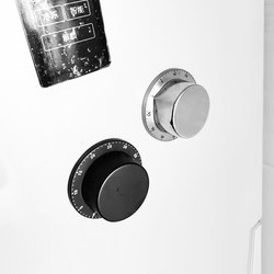 Kitchen Timer, Bathroom Waterproof, Stainless Steel Mechanical Reminder, Time Management Timer, Refrigerator Magnet