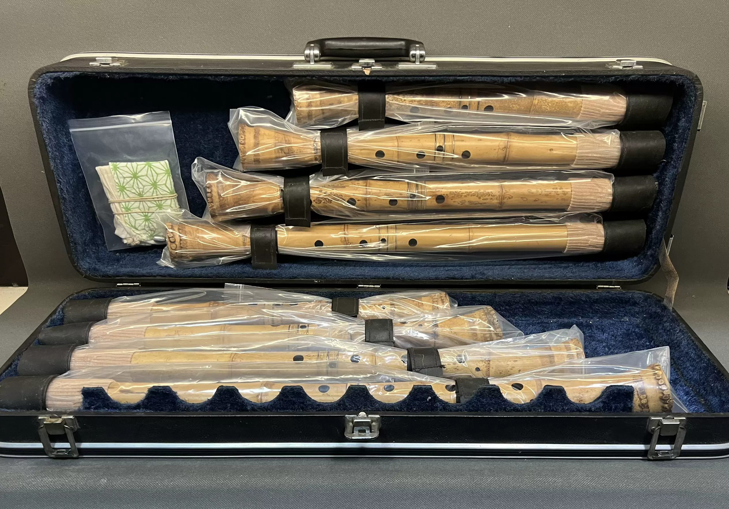 ジャンク!竹治 尺八2本まとめ 琴古流☆和楽器/銀三線/リペア