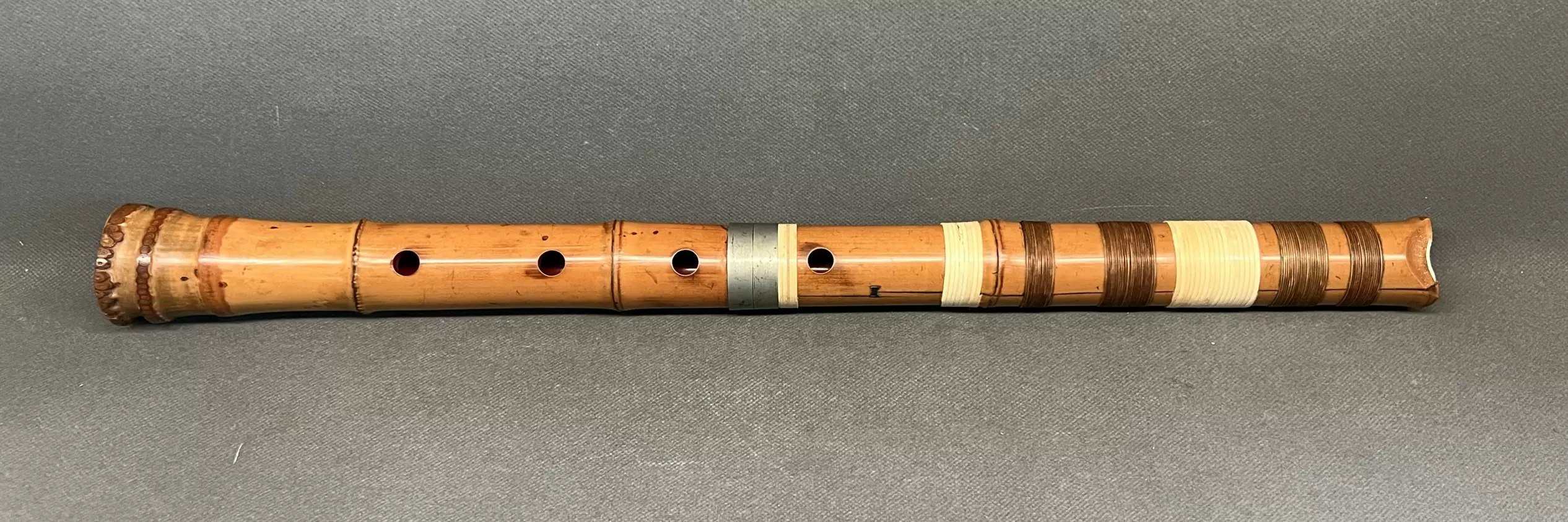 USED!竹治 尺八 琴古流☆和楽器/銀三線/全長：約55cm ※現状品