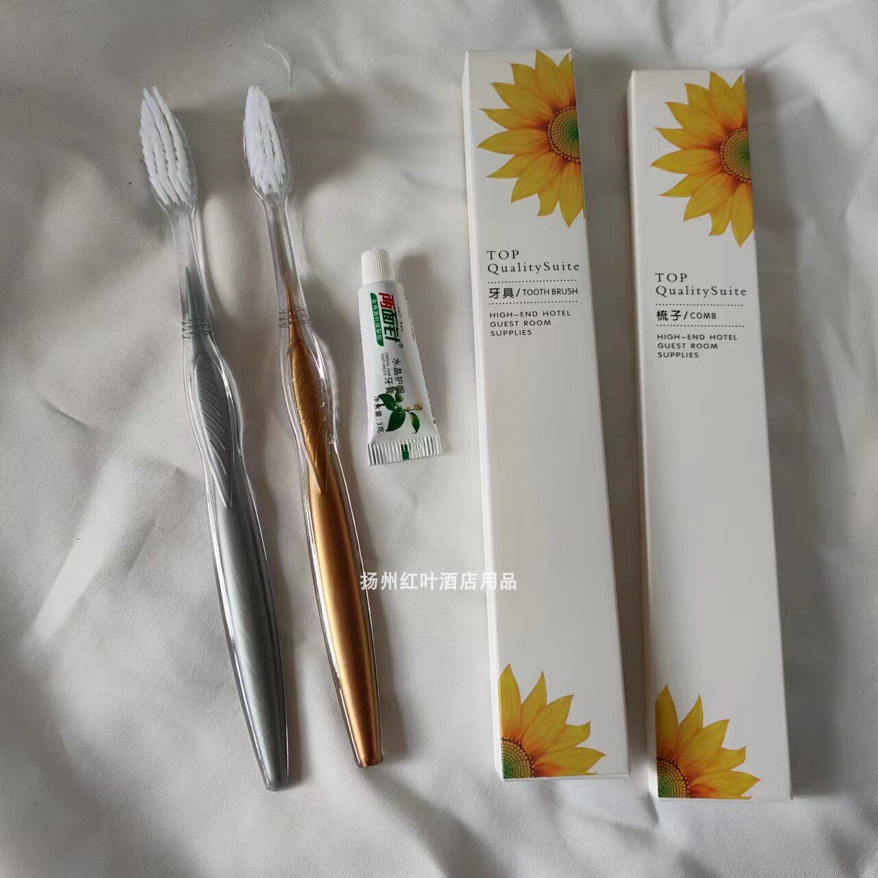 맞춤형 호텔 일회용 칫솔, 호텔 세면도구, 칫솔, 치약 및 빗 -