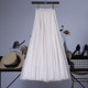 Autumn long skirt high waist versatile slim A-line skirt large sway mesh fairy long skirt pleated skirt gauze yarn skirt