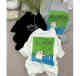 Be good 2025 spring and summer new loose large version cartoon cat printed short-sleeved T-shirt for women