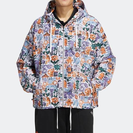 Off-code clearance Adidas/Adidas clover men's and women's sports jacket HR6438