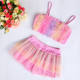 Two -piece children's swimsuit girl split girl princess skirt swimming clothes baby baby baby Bikini swimsuit