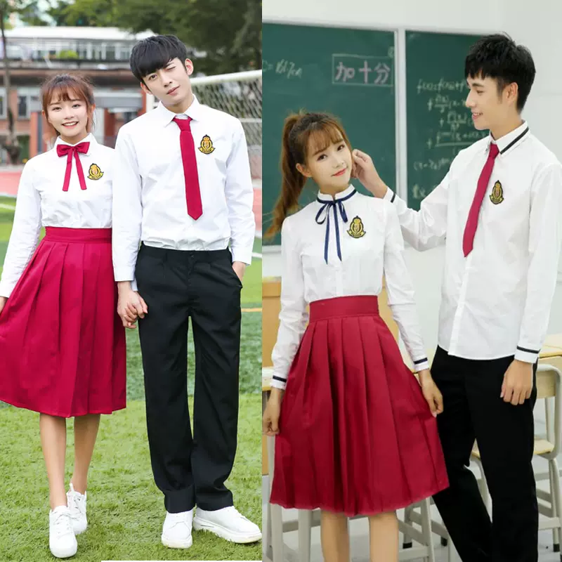 校服套装学院风韩国中学生英伦初中校园风班服学生装演出服dj