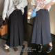 NAZ's large size 2024 early spring new high-waist retro mid-length pleated suit skirt fat mm skirt trendy