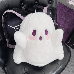 New Ghost Little Demon Backpack for Women, Personalized Plush Doll Bag, Japanese Cute Girl Cartoon Backpack