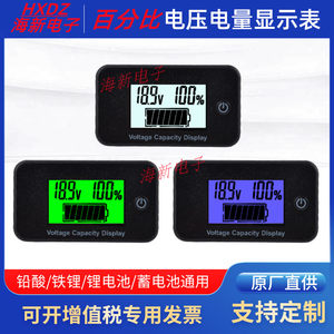 Both electric vehicle battery battery voltage voltage percentage digital display table High -precision lithium lithium iron -lithium iron iconic