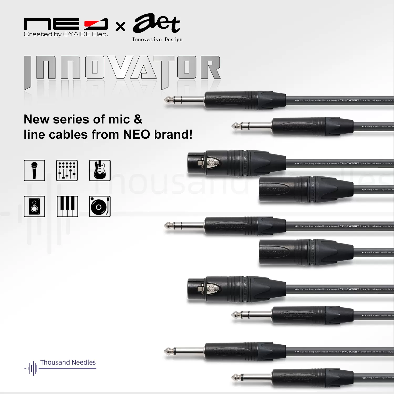 NEO by OYAIDE INNOVATOR XFT/8.0m XLRメス-TRS INNOVATOR OYAIDE XFT