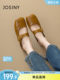 Zhuoshini Baotou Slippers for women wearing 2025 new retro flat-sole Berken square-toe semi-trapping soft-sole lazy shoes