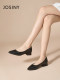 ZhuoSini French single shoes for women 2025 early spring new thick heel women's shoes British style flat shoes women's low heel high heels