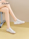 ZhuoShini 2025 new summer thin German training shoes for women candy color college style puff shoes flat white shoes for women