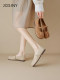Zhuoshini single shoes for women in spring and summer 2025 new light mouth versatile soft sole grandma shoes Mary Zhen flat sole beans shoes