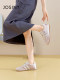 ZhuoShini 2025 new summer thin German training shoes for women candy color college style puff shoes flat white shoes for women