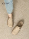 Zhuoshini leather-faced Birkenstock shoes for women 2025 summer new style bag-toe half-slippers wear versatile and one-foot-punch Muller-drag