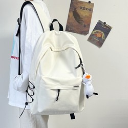 School Bag for Junior High School Boys, High School Students, College Students, Simple and Versatile Backpack for Women, Simple College Style Backpack for Men