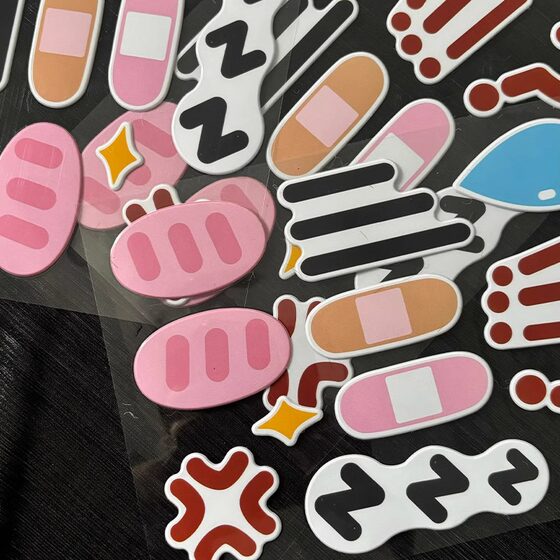 The first beast cat fursuit furry bubble stickers funny atmosphere props cute emoticon package beast accessories accessories
