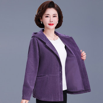 New corduroy jacket for middle-aged and elderly people

