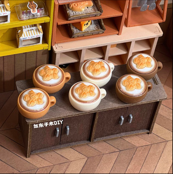 
Erdongzimu custom fried dough sticks, soy milk latte DIY resin jewelry/handmade ornaments cream glue miniature decoration