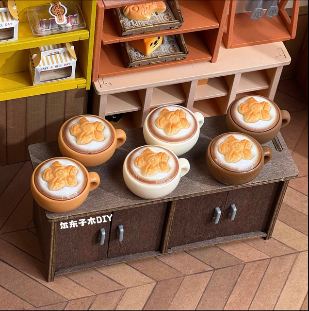 
Erdongzimu custom fried dough sticks, soy milk latte DIY resin jewelry/handmade ornaments cream glue miniature decoration