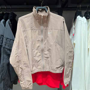 
Nike Women's 2025 Spring New Oversize Wind Sunproof Water Repellent Stand Collar Sports Jacket HJ1000-233