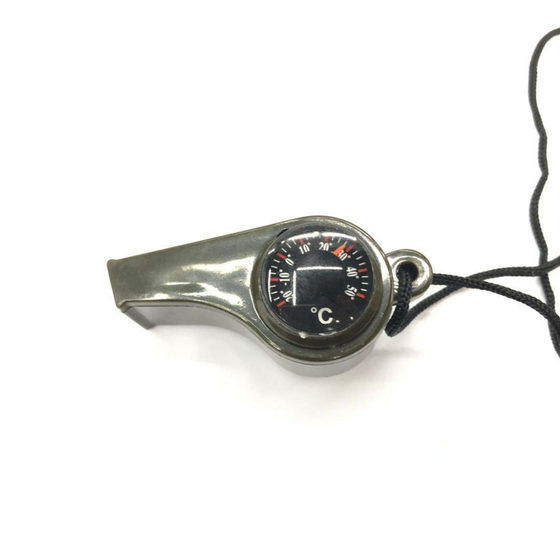 
Outdoor multifunctional three-in-one whistle lifesaving whistle with compass thermometer competition referee whistle