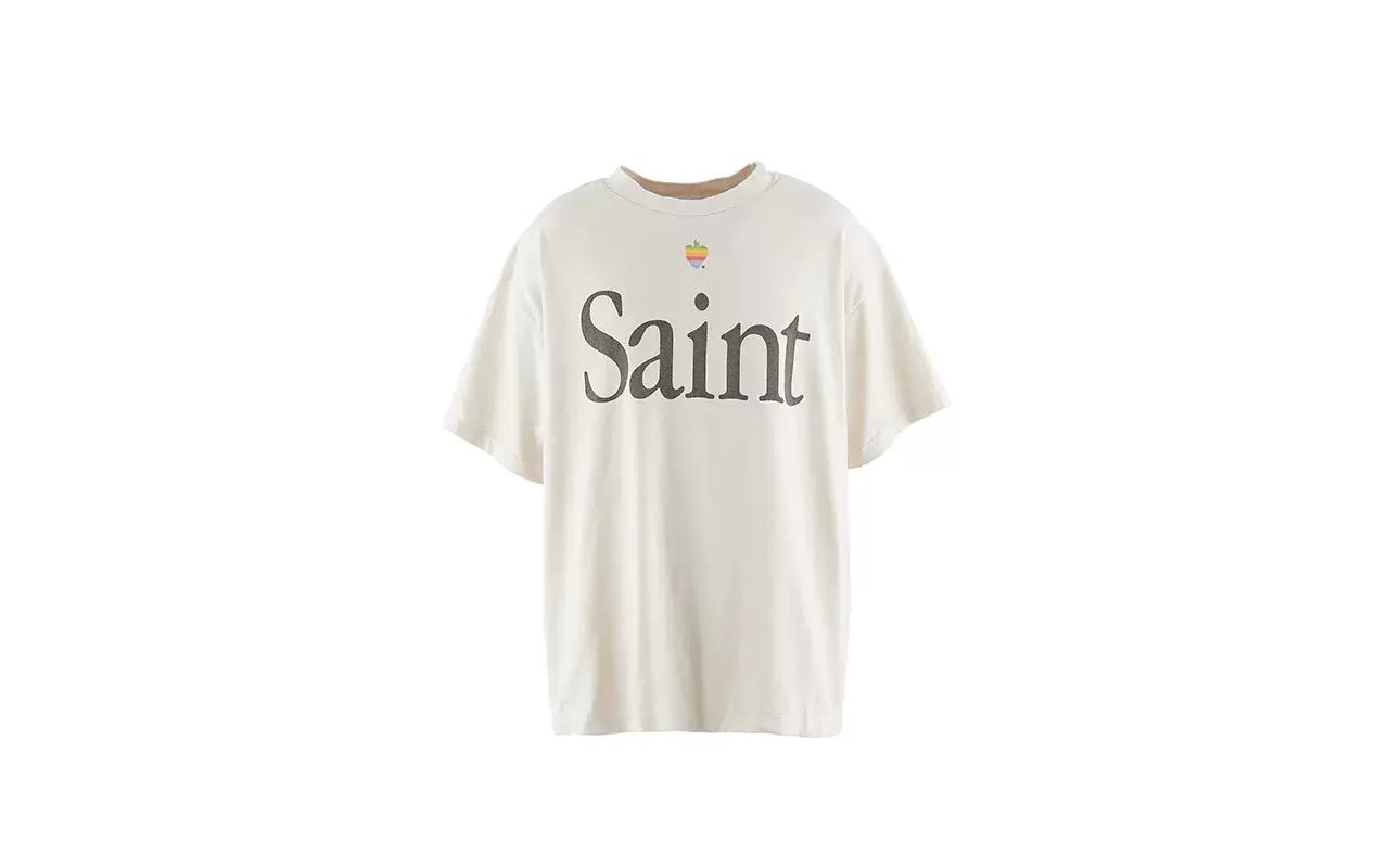 SAINT MICHAEL HEART SS TEE 休闲做旧短袖T恤男女同款-Taobao