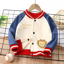 Children's Baseball Jacket for Boys and Girls, Korean Style Casual and Stylish Cardigan, Spring, Autumn and Winter Tops, Children's Clothing