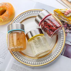 Super Mini Small-Capacity Glass Cup, Compact and Portable for Men and Women, with Lid, Transparent Water Cup 100ml