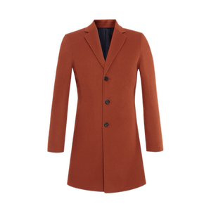 New Year's special Yiwen pure wool coat men's festival business slim Chinese New Year's red lapel woolen NI800110
