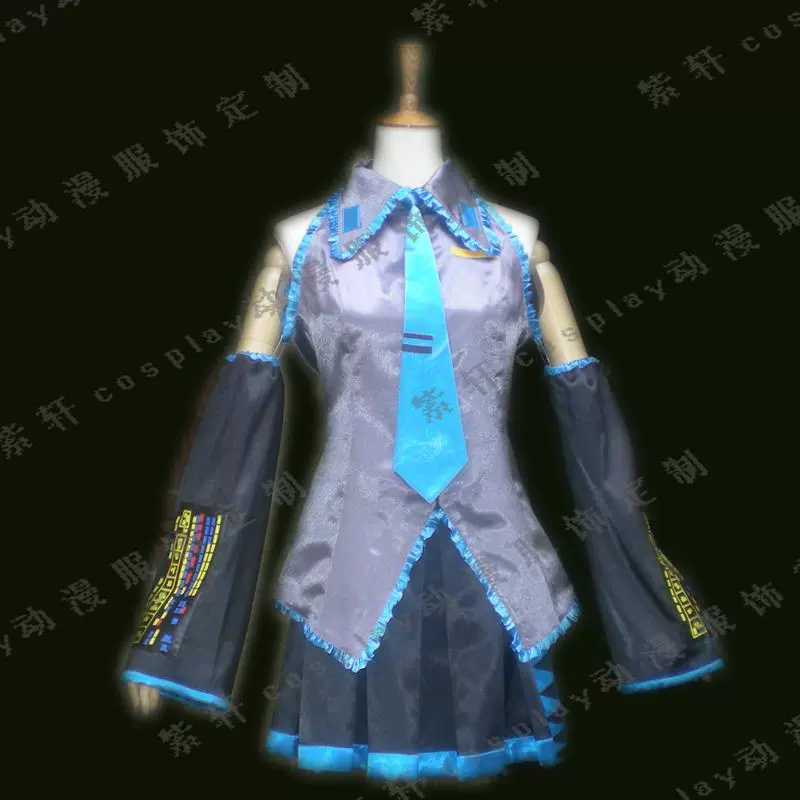 特价cosplay女装初音家族初音未来cos公式服印花cos服装裙子夏装 特价cosplay女装初音家族初音未来cos公式服印花cos服装裙子夏装