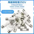 Ống cầu chì gốm 5 * 20MM Cầu chì 250V 3.15A4A6.3A8A10A15A20A có dây pin