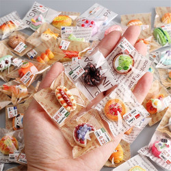 Miniature Cakes, Miniature Bread, Realistic Food Models, Children's Pretend Play Toys, Individually Packaged Food Toys
