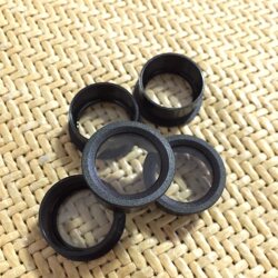 Security surveillance glass cover camera with glass black circle size 2.0*1.9*1.0cm lens dust cover