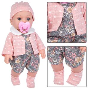 
30cm simulated doll clothes 12-inch doll fake vest one-piece dress hat socks three-piece set