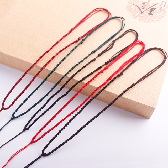 Necklace rope, high-end jade pendant pendant lanyard, gold jade jade red rope adjustable hand-woven rope, male and female