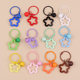 Color pentagram Acrylic keychain pendant candy color live cockpie small fresh couple packaging packaging
