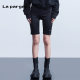 Napajia high-waist sports five-point tights 2025 spring new women's black personalized casual versatile pants