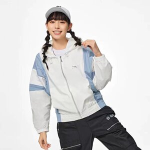 Genuine Li Ning casual jacket Fashion Week new women's reverse series leading sports trench coat skin jacket
